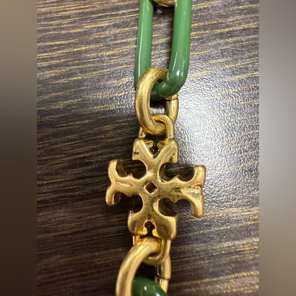 Tory Burch Green and Gold Bracelet - Picture 2 of 4